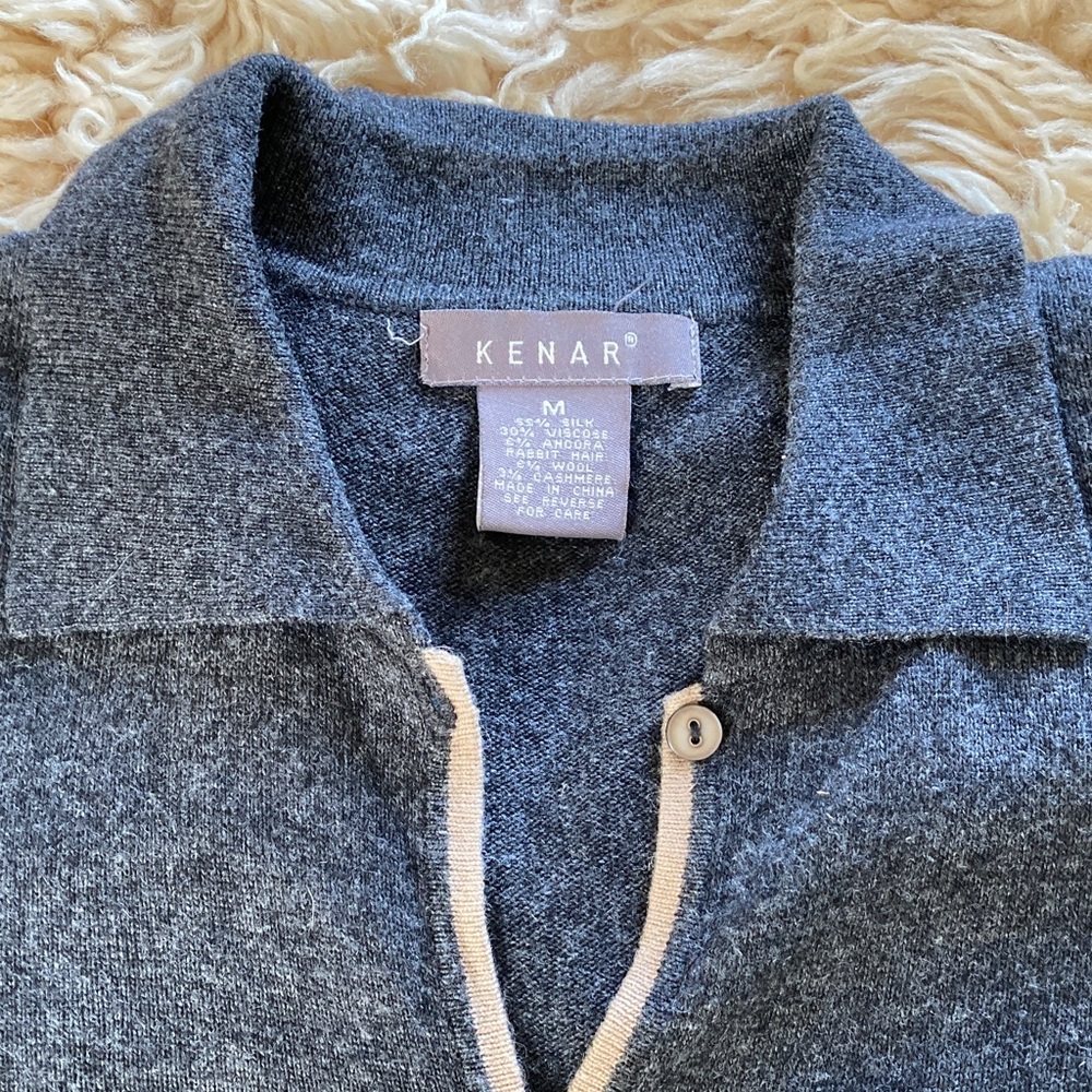 Gray Button-Up Sweater - Picture 2 of 2